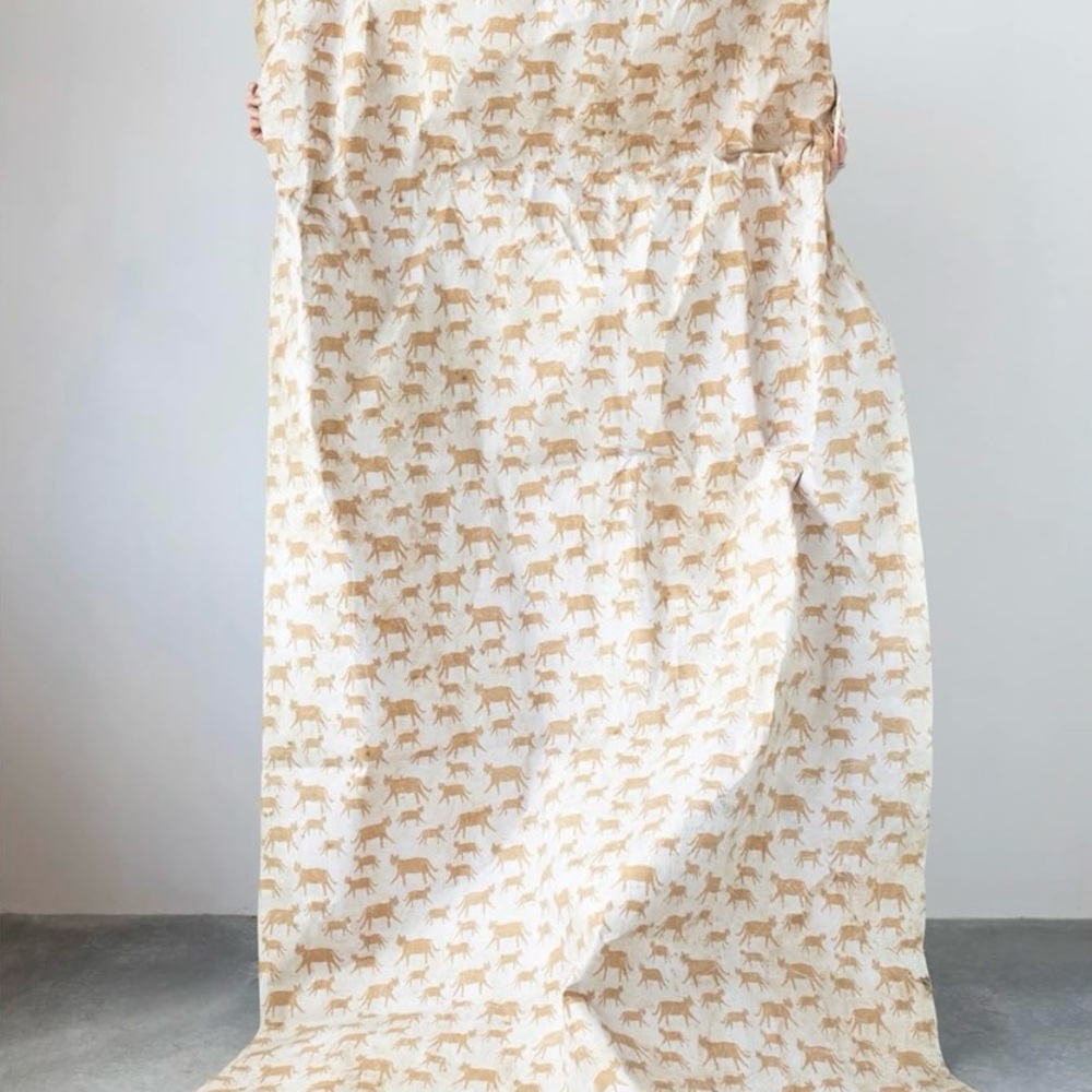 Creative Co-Op Cream and Tan Animal Print Wallpaper